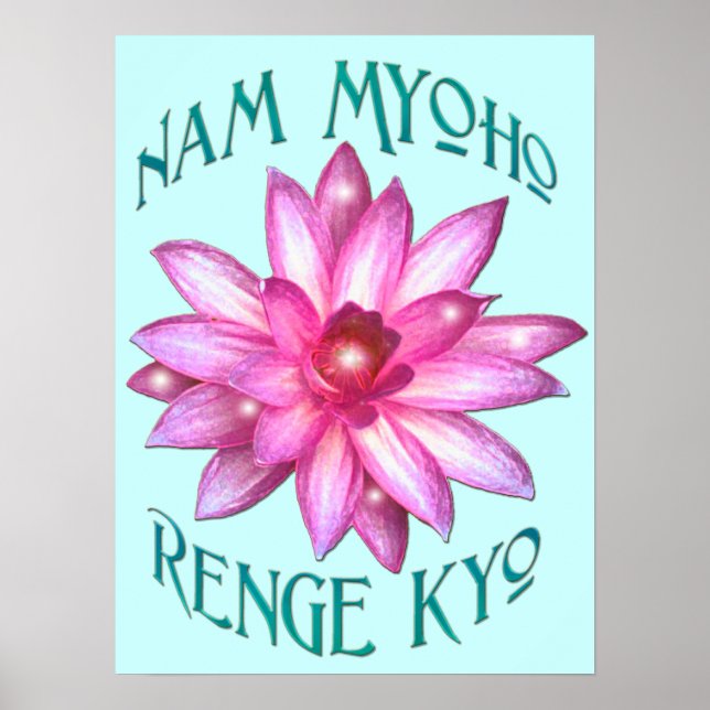 Poster "Nam Myoho Renge Kyo"Poster bouddhiste Imprimer (Devant)