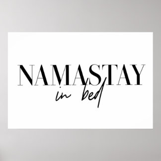 Poster Namastay au lit