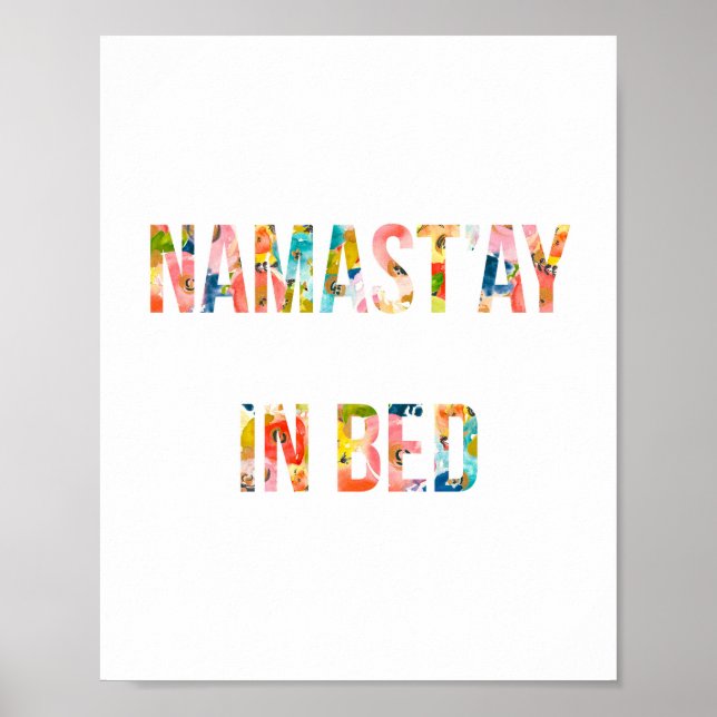 Poster Namastay Dans Le Lit, Namaste Dans Le Lit, Citatio (Devant)