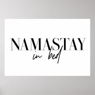 Poster Namastay in bed