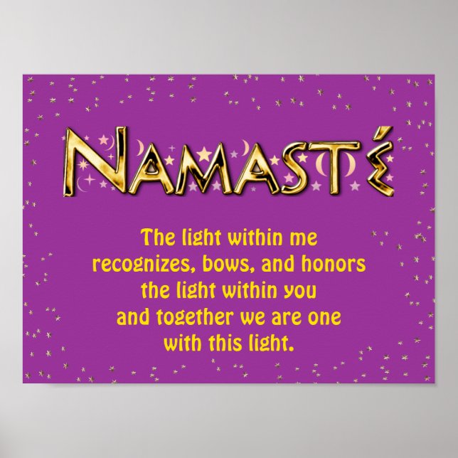 Poster Namasté (Devant)