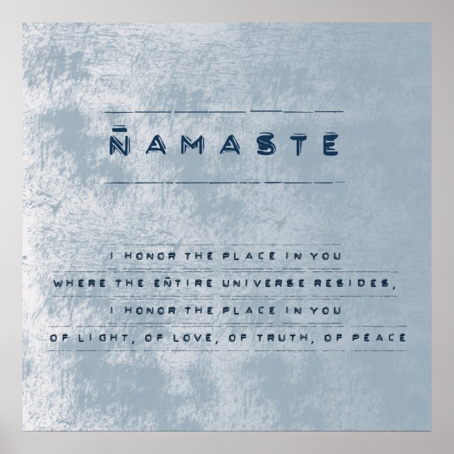 Poster Namaste (Devant)