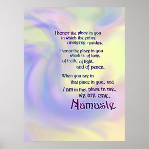 Poster Namaste Blessing