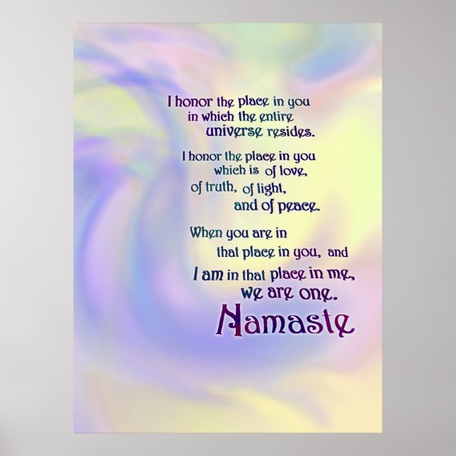 Poster Namaste Blessing (Devant)