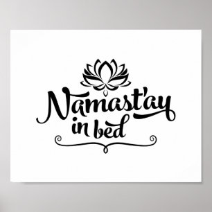 Poster Namaste Funny Citation CUSTOMIZABLE