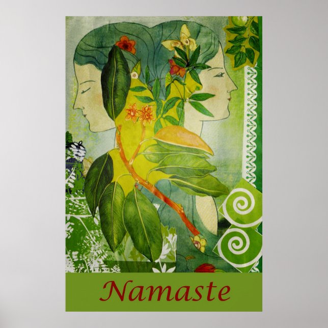 Poster Namaste Green Goddesses 24" x 36" (Devant)
