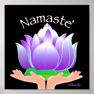 Poster Namaste' Lotus