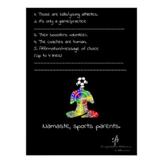 Poster Namaste, Parents de Sport Télévision de Foot Lifel