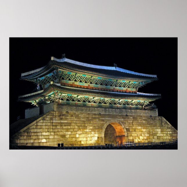 Poster Namdaemun Gate Séoul (Devant)