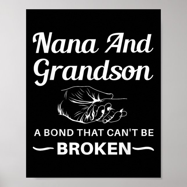 Poster Nana And Grandson A Bond That Can't Be Broken  (Devant)