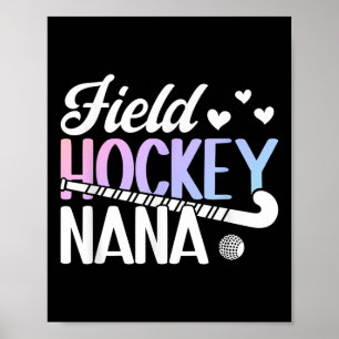 Poster Nana de hockey sur gazon d'un joueur de hockey sur