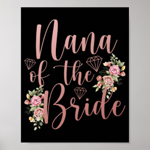 Poster Nana de la mariée Nana fière Nana de la mariée 