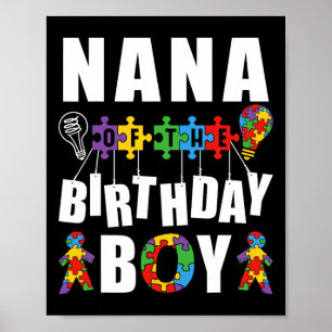 Poster Nana De L'Anniversaire Sensibilisation sur l'autis