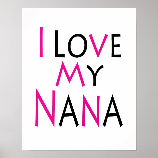 Poster Nana (rose) (Devant)