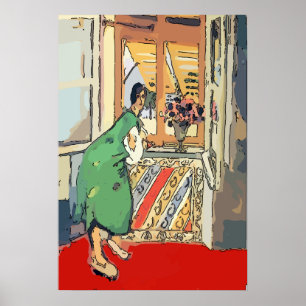 Poster Nancy à Window of Condo