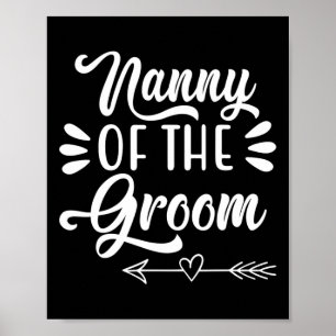 Poster Nanny De La Groom Mariage Fête Famille Mariage Sho