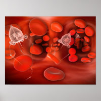 Nanobots Médicales Dans Le Bloodstream