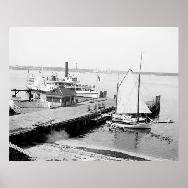 Poster Nantasket à Manhasset, 1904 (Devant)
