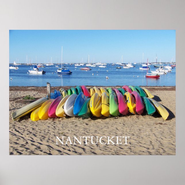 Poster Nantucket Kayaks (Devant)