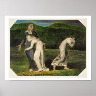 Poster Naomi priant Ruth et Orpah de revenir à l