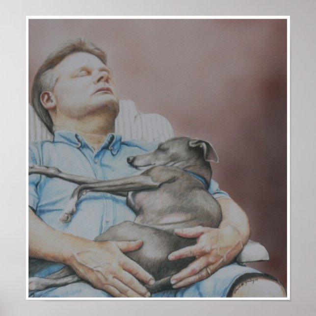 Poster "Nap Buddies" Italien Greyhound Imprimer (Devant)
