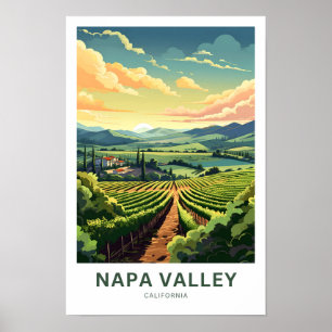 Poster Napa Valley California Travel Print
