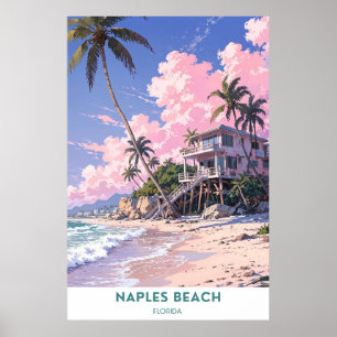 Poster Naples Beach, Floride