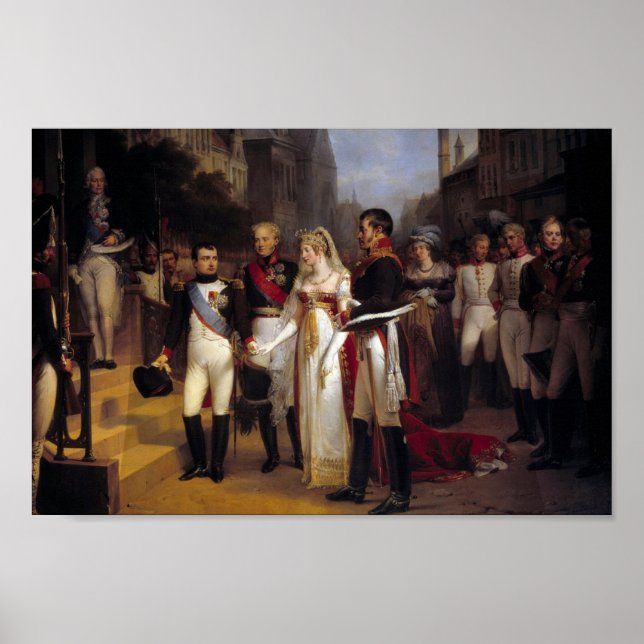 Poster Napoleon and the Queen of Prussia at Tilsit (Devant)