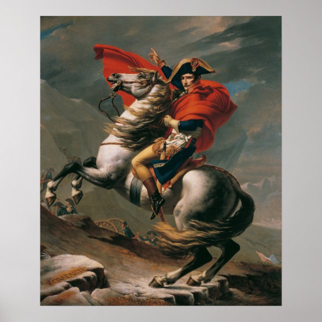 Poster Napoléon au col Saint-Bernard (Devant)