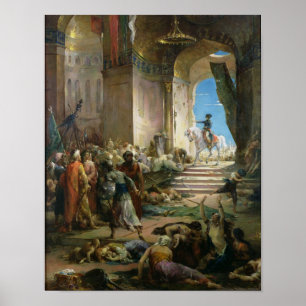 Poster Napoléon Bonaparte dans la Grande Mosquée au Caire