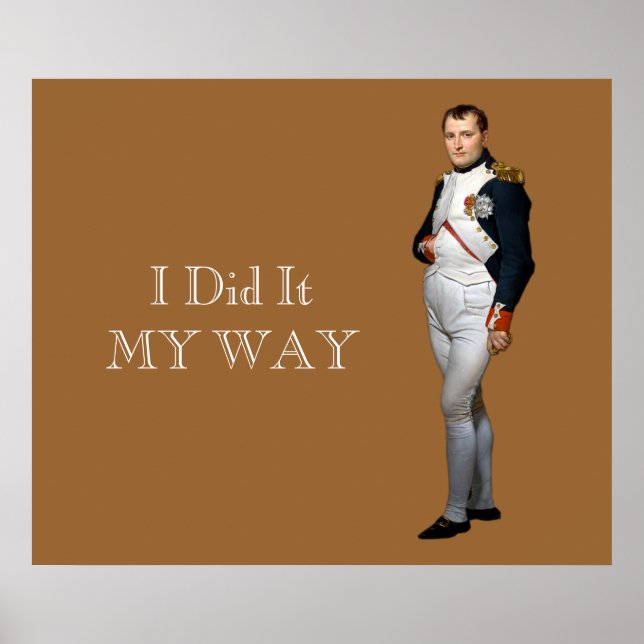 Poster Napoléon Bonaparte ~ Je L'Ai Fait À Ma Manière (Devant)