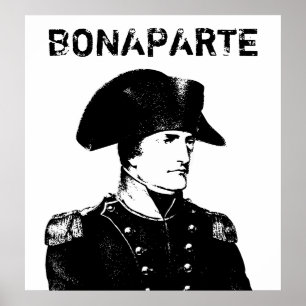 Poster Napoléon Bonaparte — Noir et blanc