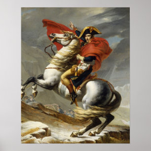 Poster Napoléon croisant le passage grand de St Bernard