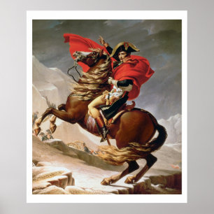 Poster Napoléon Crossing the Alps, c.1800 (oil on canvas)