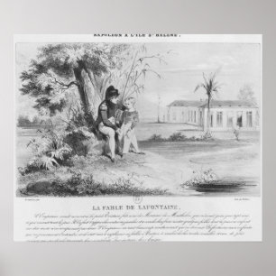 Poster Napoléon Ier sur l'île de Sainte-Hélène