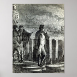 Poster Napoléon observant le feu de Moscou en 1812