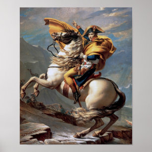 Poster Napoléon Traversant les Alpes, Jacques-Louis Davi