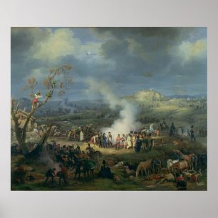 Poster Napoléon visitant un bivouac