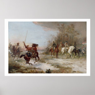 Poster Napoléon's Peril at Brienne-le-Chateau, c.1891 (oi