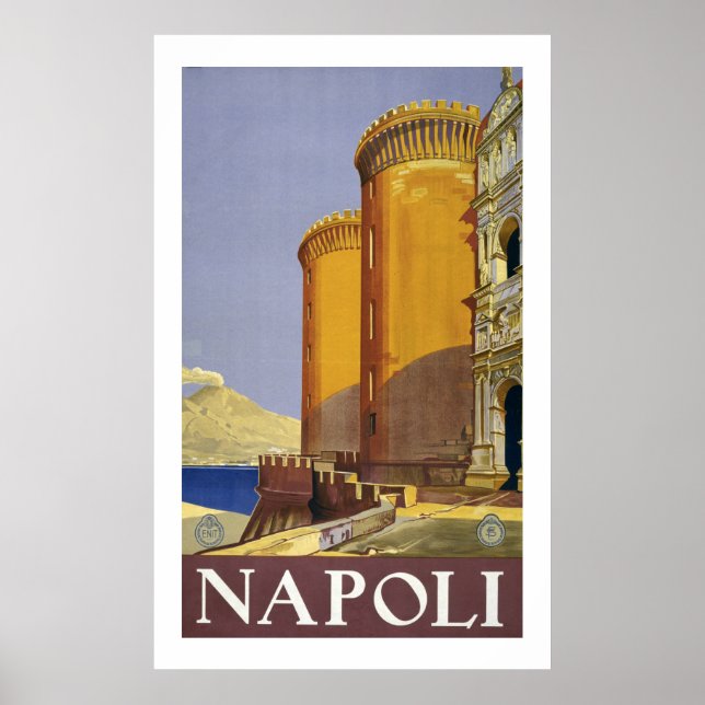 Poster Napoli (blanc) (Devant)
