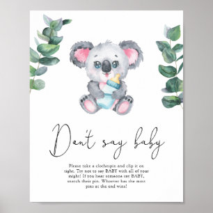 Poster N'appelez pas bébé koala ours