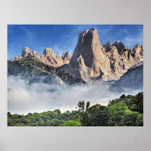Poster Naranjo de Bulnes, Limestone Park, Espagne