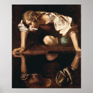 Poster Narcissus par Caravaggio