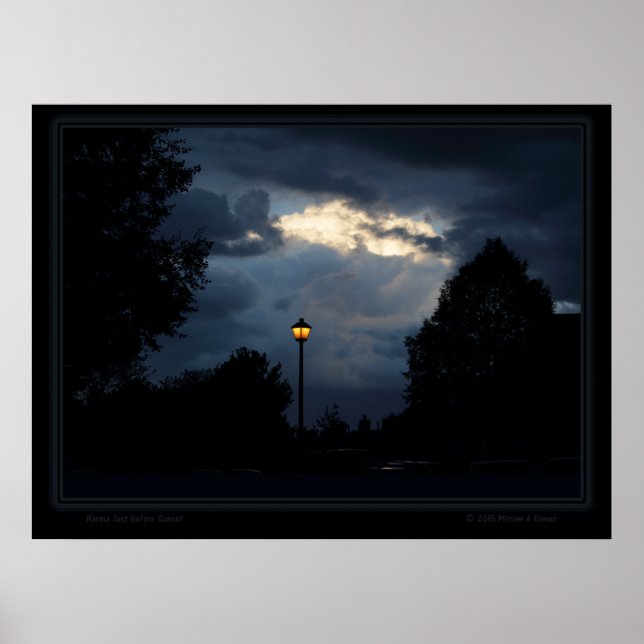 Poster Narnia juste avant le coucher du soleil ~ Miriam K (Devant)