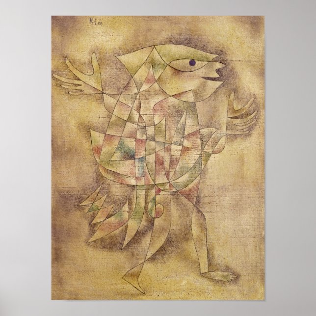 Poster Narr in Trance, 1929 par Paul Klee (Devant)