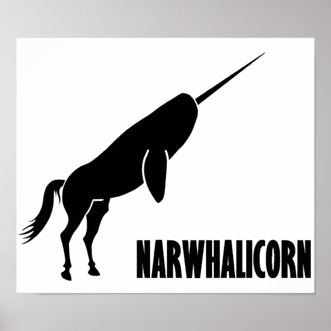 Poster Narwhalicorn Narwhal Unicorn (Devant)