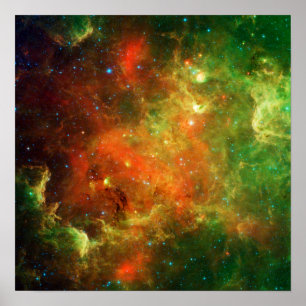 Poster NASA de l'espace nébuleux nord-américain