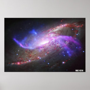 Poster NASA / Galactic Pyrotechnics / NGC 4258 /