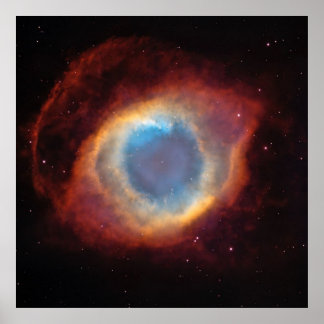 Poster NASA / Helix Nebula / Aquarius / "OEil de Dieu" /