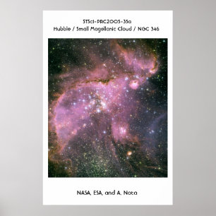 Poster NASA / Hubble / Petit Nuage Magellanique / NGC 346